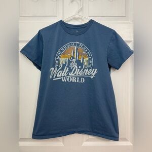 Disney Gray T-Shirt with Gold Logo